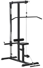 Máquina de Musculação com Polia e Assento Ajustável - HomeGym