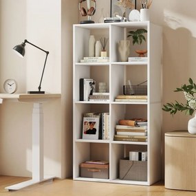 Estante com 4 prateleiras abertas 30 × 98 × 130,2 cm Coleção CUSTOS branca