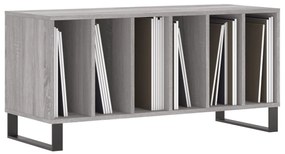 Armário p/ discos 100x38x48cm derivados madeira cinzento sonoma