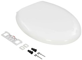 Tampo de sanita fecho suave com design remoção rápida branco