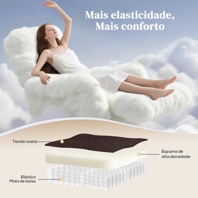 Poltrona Relax Reclinável Elétrica Elevatória com Porta USB Controlo Remoto Assento Largo Apoio para os Pés Castanho