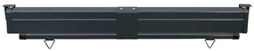 Toldo lateral para varanda 145x250 cm preto