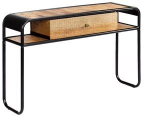 Mesa consola 118x30x75 cm madeira de mangueira maciça