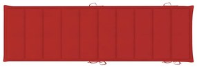 Espreguiçadeiras com mesa e almofadões 2 pcs acácia maciça