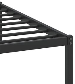 Estrutura de cama sem colchão 183x213 cm carvalho fumado