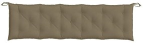 Almofadão banco jardim 180x50x7 cm mesclado tecido cinza-acas.