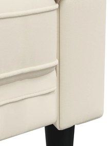 2 pcs conjunto de sofás tecido cor creme