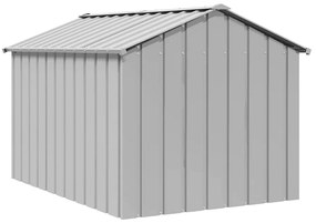 Casota para cães com telhado 113x153x101 cm aço galvanizado