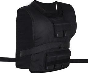 HOMCOM Colete de Peso 15 kg / 20 kg / 30 kg colete de treino ajustável com pesos removíveis colete de corrida para mulheres e homens para ganho muscular, treino de força, corrida, fitness, cross training | Aosom Portugal
