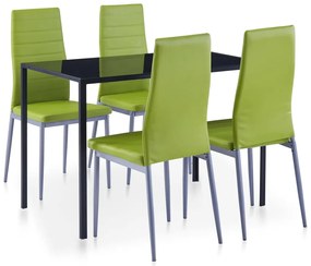 Conjunto de jantar 5 pcs verde