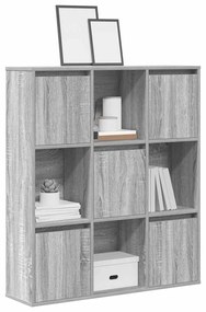 Estante 89x24x101,5 cm derivados de madeira cinzento sonoma