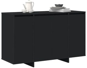 Aparador Preto Preto Madeira engenheirada 120 x 41 x 75 cm