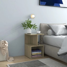 vidaXL Mesas cabeceira 2 pcs 35x35x55cm deriv. madeira carvalho sonoma