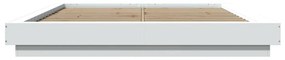 Estrutura de cama 160x200 cm derivados de madeira branco