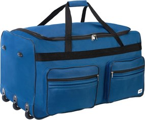 Saco de viagem com rodas XXL 160L  85 x 43 x 44 cm azul