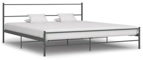 vidaXL Estrutura de cama 200x200 cm metal cinzento