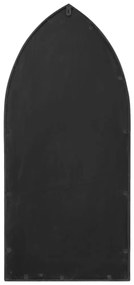 Espelho de jardim p/ uso exterior ferro 100x45 cm preto