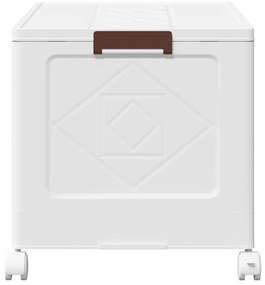 Caixa de arrumação empilhável com rodas 75 L 64x40x41 cm