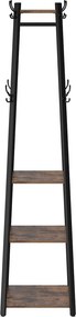 Cabide Bengaleiro de estilo industrial 43 x 43 x 180 cm Castanho Vintage