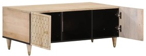 Mesa de centro 100x54x40 cm madeira de mangueira maciça