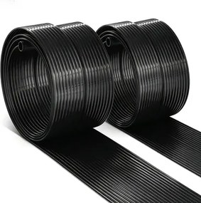 Conjunto de 2 Painéis Solares para Piscinas 5 x 0,75 m, Aquecimento Eficiente, Preto