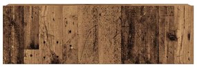 Conjunto de armário TV de parede 6 pcs madeira madeira velha