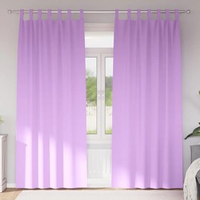 vidaXL Cortinas com cortinas 2 pcs Roxo 260 x 140 cm Poliéster