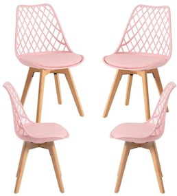 Pack 4 Cadeiras Mima - Rosa
