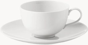 Chávenas de café de porcelana artesanais com pires Urbino, conjunto de 2