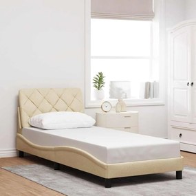 vidaXL Estrutura de cama sem colchão 80x200 cm creme