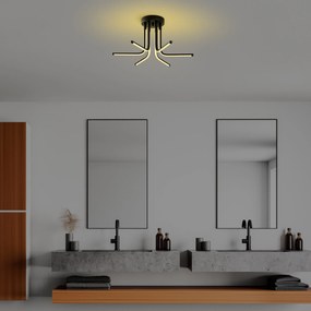 Chandelier Leddaisy – Preto – 55x25x55 cm