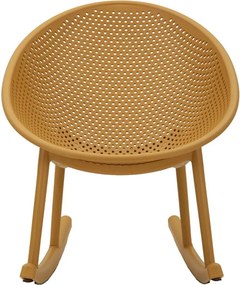 CADEIRA BALOIÇO IBIZA ROCHING 66X88X80 CM (ALTURA DO ASSENTO 38 CM) AMARELO