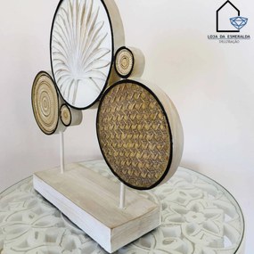 Peça Decorativa | Círculos | 42x10.5x40CM