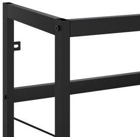 Estrutura p/ lavatório casa de banho ferro 79x38x83 cm preto