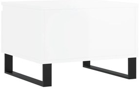 Mesas de centro 2pcs 50x46x35cm deriv. madeira branco brilhante