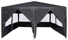 Tenda de Festa com 8 Laterais Antracite 4x4 m PE