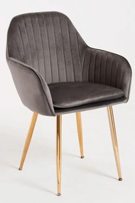 Cadeira Chic Golden - Cinza escuro
