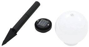 Candeeiro solar de exterior LED 8 pcs esférico 15 cm RGB