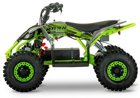 Mini Moto 4 elétrica para crianças velocidade até 25Km/h C/Limitador Ratte 1200W 48V Verde