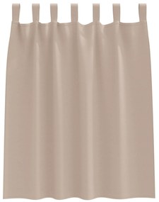 Cortinas opacas 2 pcs Cinzento-acastanhado 140 x 140 cm