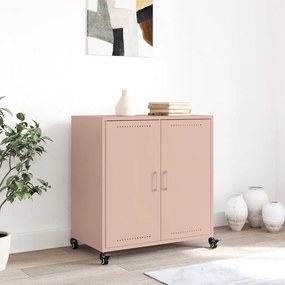 Aparador 68x39x72 cm aço rosa
