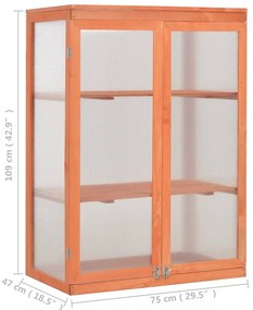 Estufa em madeira 75x47x109 cm