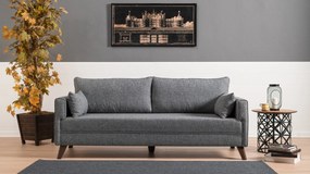 Sofá-Cama de 3 Lugares Bella – Cinzento – 208 x 85 x 81 cm