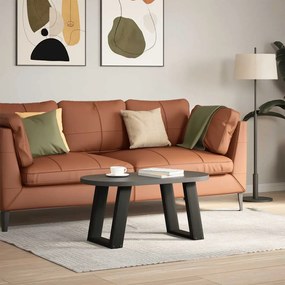 Pés para mesa de centro em formato de U, 2 peças, preto, 38x(42-43) cm