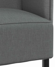 Sofá Highback Cinza Escuro 109x56x121 cm Tecido