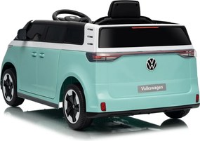 Carro elétrico para Crianças 12V Volkswagen ID BUZZ, Rodas Espuma EVA, assento couro ecológico Azul