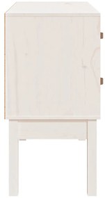 Mesa consola 90x40x78 cm madeira de pinho maciça branco