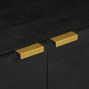 Mesa de centro 80x50x40 cm derivados de madeira preto