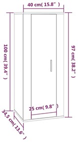 Conjunto móveis de TV 4 pcs madeira processada carvalho sonoma