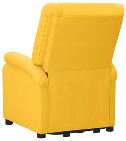 Poltrona elevatória tecido amarelo